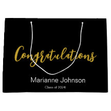 Felicidades por el nombre del graduado blanco negr