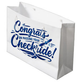 Bolsa De Regalo Grande ¡Felicidades por pasar tu checkride!