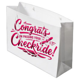 Bolsa De Regalo Grande Felicidades por pasar tu checkride!