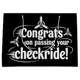 Bolsa De Regalo Grande Felicidades por pasar tu checkride!
