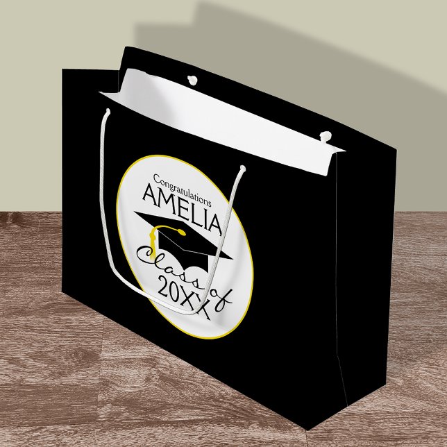 Bolsa De Regalo Grande Felicitaciones a la clase de graduación personaliz (Subido por el creador)