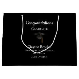 Bolsa De Regalo Grande Felicitaciones Graduadas Con Cap