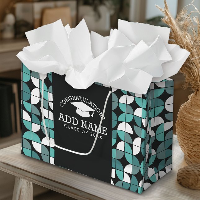 Bolsa De Regalo Grande Felicitaciones Graduate Graduate Cap MCM (Custom Gift Bag)