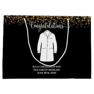 Bolsa De Regalo Grande Felicitaciones Médica de White Coat Physician