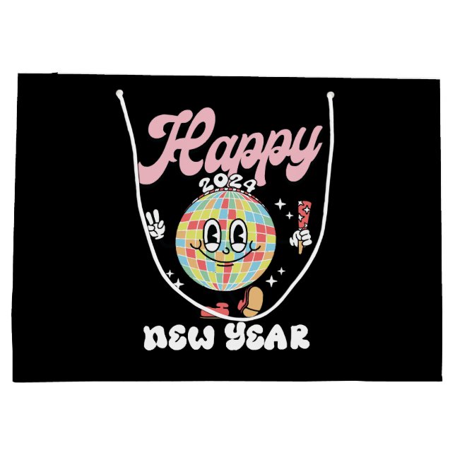 Bolsa De Regalo Grande Feliz 2024 (Reverso)