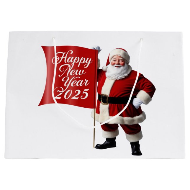 Bolsa De Regalo Grande Feliz Año Nuevo (Anverso)