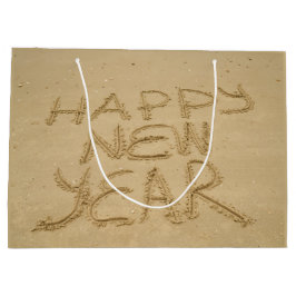 Bolsa De Regalo Grande Feliz Año Nuevo en arena