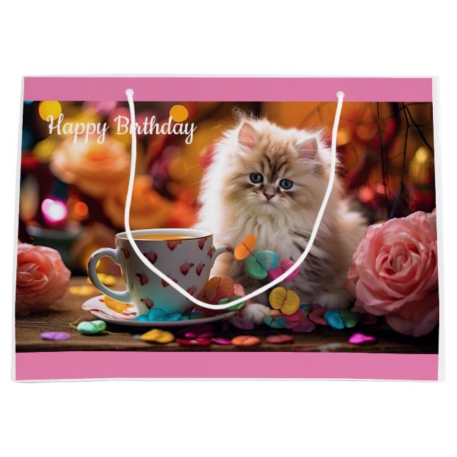 Bolsa De Regalo Grande Feliz cumpleaños (Anverso)