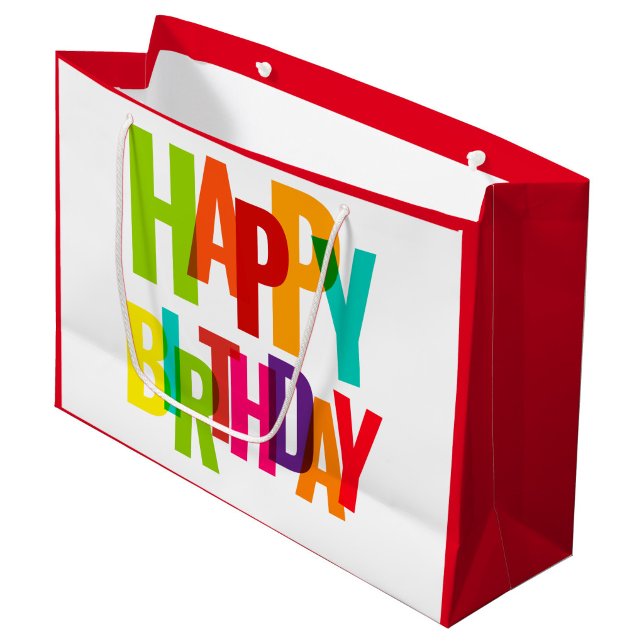 Bolsa De Regalo Grande Feliz cumpleaños (Happy Birthday Gift Bag!)