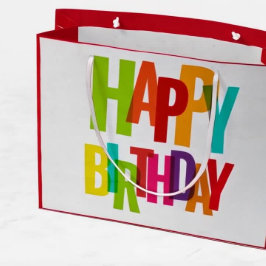 Bolsa De Regalo Grande Feliz cumpleaños