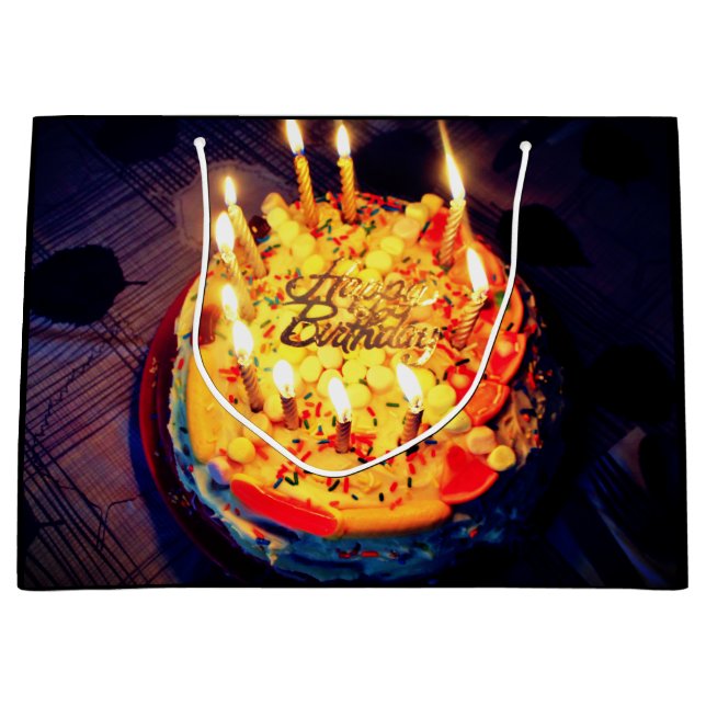 Bolsa De Regalo Grande ¡Feliz cumpleaños! (Anverso)