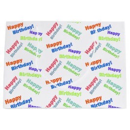 Bolsa De Regalo Grande Feliz Cumpleaños