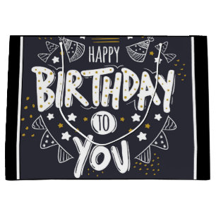 Bolsa De Regalo Grande Feliz cumpleaños