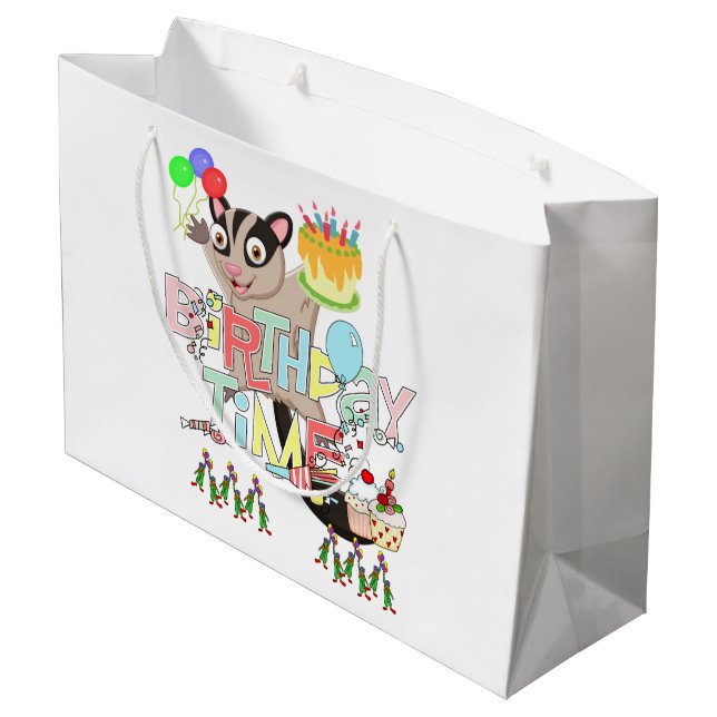 Bolsa De Regalo Grande Feliz cumpleaños Bag Possum Cake (Angulo reverso)