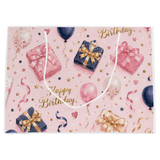 Bolsa De Regalo Grande Feliz Cumpleaños – Colorido