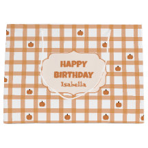 Feliz Cumpleaños con Cuadrillé de Calabaza Adorabl