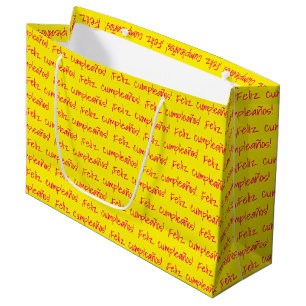 Bolsa De Regalo Grande Feliz cumpleaños Fiesta de cumpleaños
