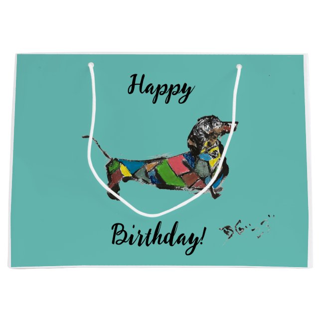 Bolsa De Regalo Grande Feliz cumpleaños G (Anverso)
