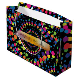 Bolsa De Regalo Grande Feliz cumpleaños Personalizado Textos moda La Pers
