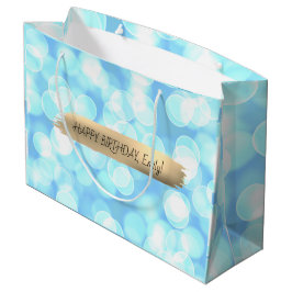 Bolsa De Regalo Grande Feliz cumpleaños Personalizado Textos moda Persona