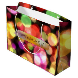 Bolsa De Regalo Grande Feliz cumpleaños Personalizado Textos moda Persona