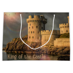 Bolsa De Regalo Grande Feliz Cumpleaños Rey Del Castillo