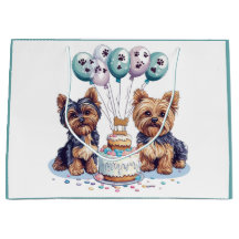 Feliz cumpleaños Yorkie Dog