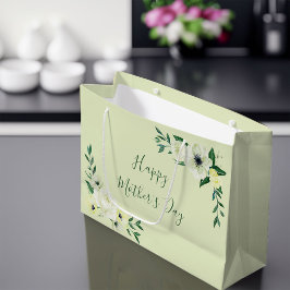 Bolsa De Regalo Grande Feliz Día de la Madre Rosas salvajes y elegante gu