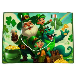 Bolsa De Regalo Grande Feliz Día de San Patricio colorido