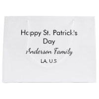 Feliz día de San Patricio nombre familia lugar sim