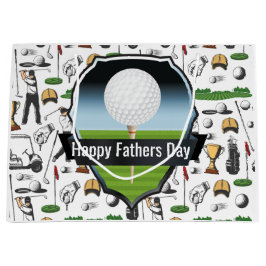 Bolsa De Regalo Grande Feliz Día del Padre Golfista