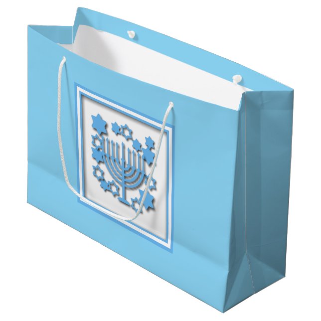Bolsa De Regalo Grande Feliz Janucá (Angulo Anverso)