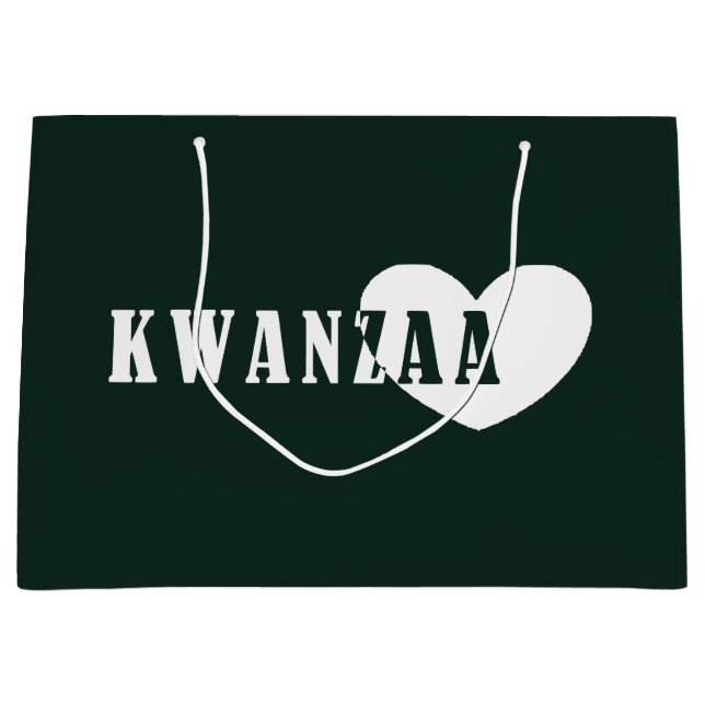 Bolsa De Regalo Grande Feliz Kwanzaa (Anverso)
