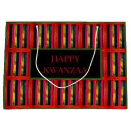 Bolsa De Regalo Grande Feliz Kwanzaa