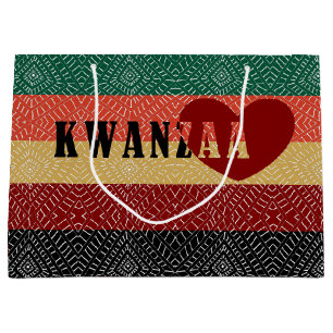 Bolsa De Regalo Grande Feliz Kwanzaa