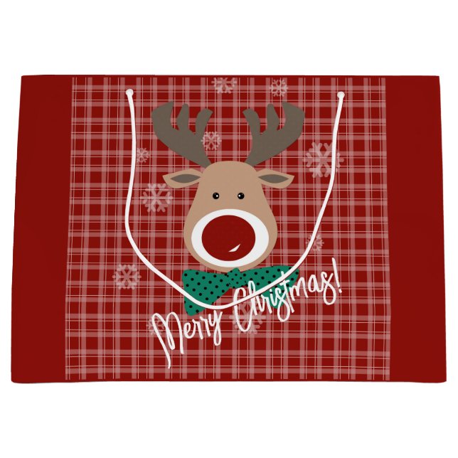 Bolsa De Regalo Grande ¡Feliz Navidad! (Anverso)