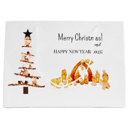 Bolsa De Regalo Grande ¡Feliz Navidad!