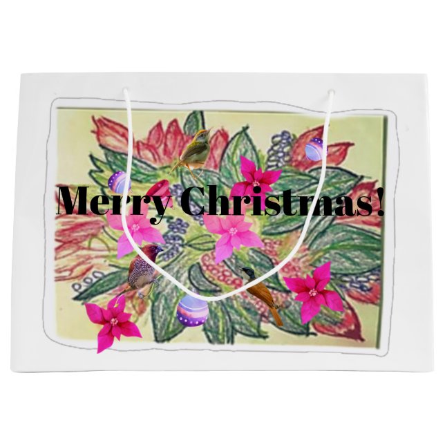 Bolsa De Regalo Grande ¡Feliz Navidad! (Anverso)