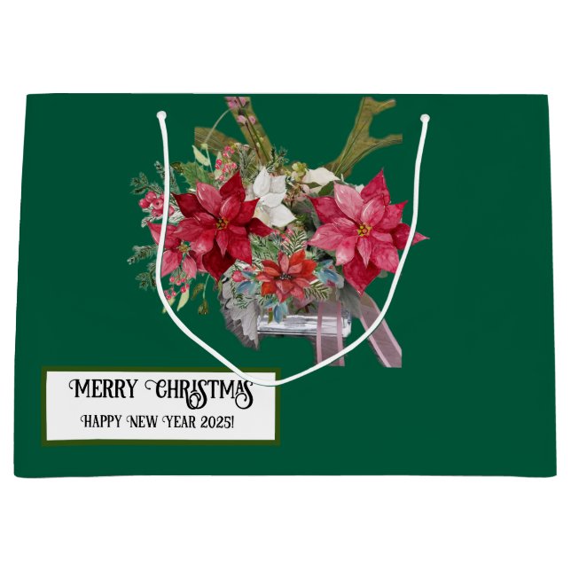 Bolsa De Regalo Grande ¡Feliz Navidad! (Anverso)