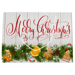 Bolsa De Regalo Grande Feliz Navidad