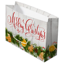 Bolsa De Regalo Grande Feliz Navidad 