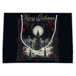 Bolsa De Regalo Grande Feliz Navidad Gothmas 