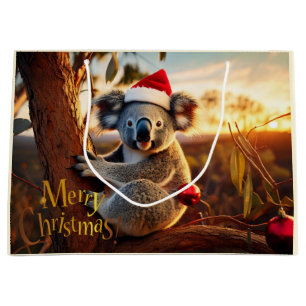 Bolsa De Regalo Grande Feliz Navidad Koala sentado en Gumtree