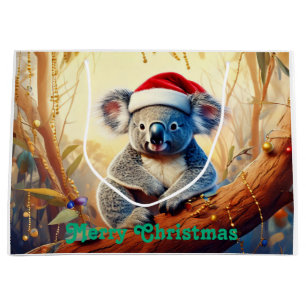 Bolsa De Regalo Grande Feliz Navidad Koala sentado en Gumtree