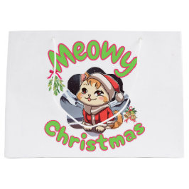 Bolsa De Regalo Grande Feliz navidad Meowy