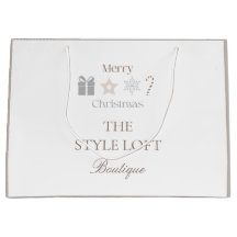 Feliz Navidad Minimalista Tienda Boutique Neutral