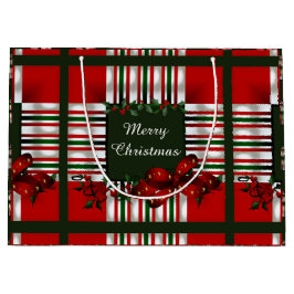 Bolsa De Regalo Grande Feliz Navidad personalizada