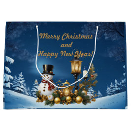 Bolsa De Regalo Grande ¡Feliz Navidad y Feliz Año Nuevo!