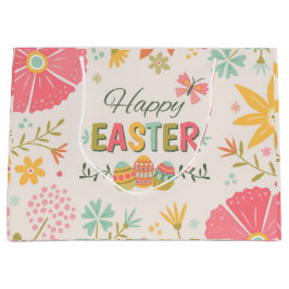 Bolsa De Regalo Grande Feliz Pascua