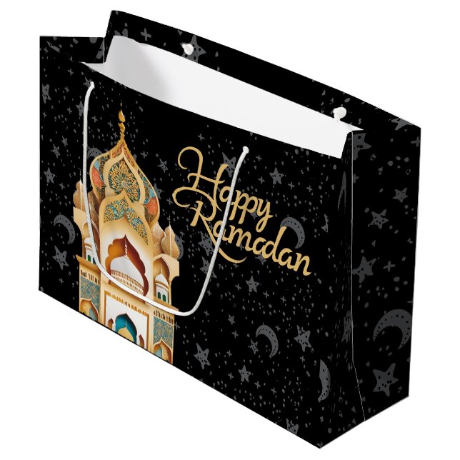 Bolsa De Regalo Grande feliz Ramadán (Angulo Anverso)